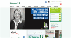 Desktop Screenshot of heritageisle.com.au